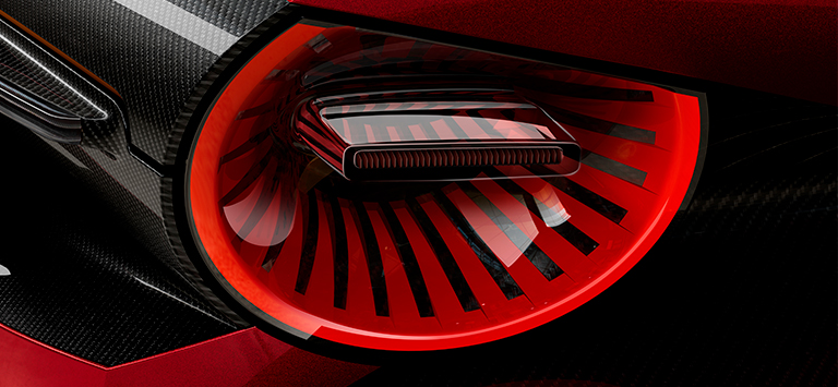 Three-dimensional effect taillights